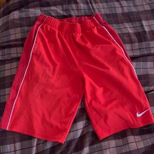 Nike red shorts